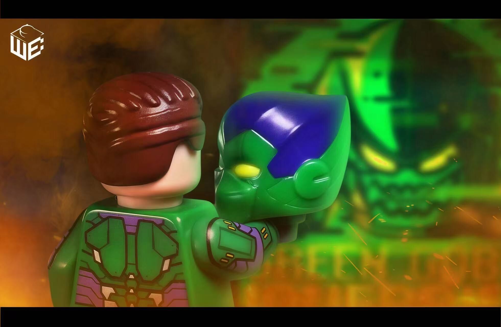 【WEBRICK】終極宇宙綠惡魔 (開模安全帽配件)