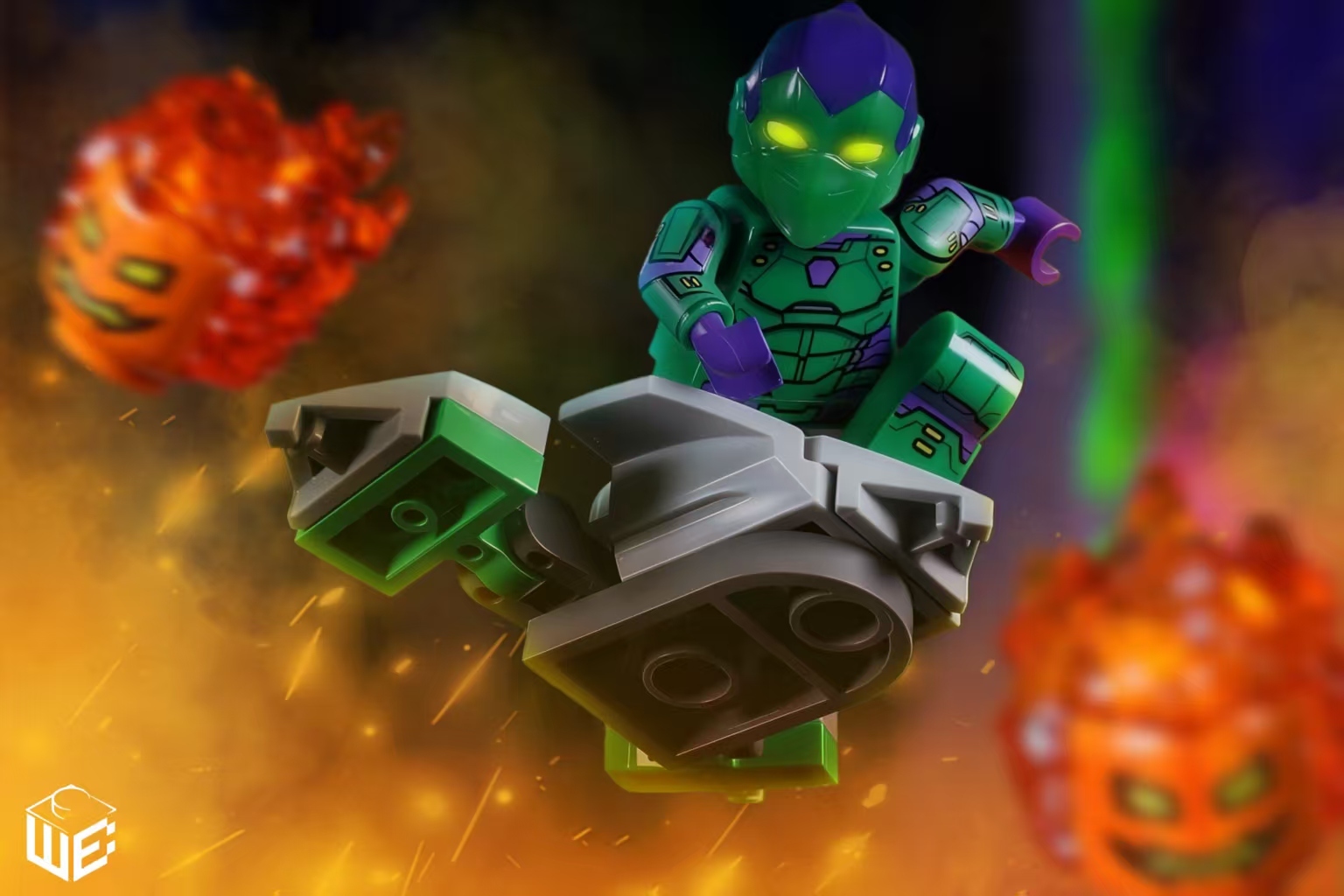 【WEBRICK】終極宇宙綠惡魔 (開模安全帽配件)