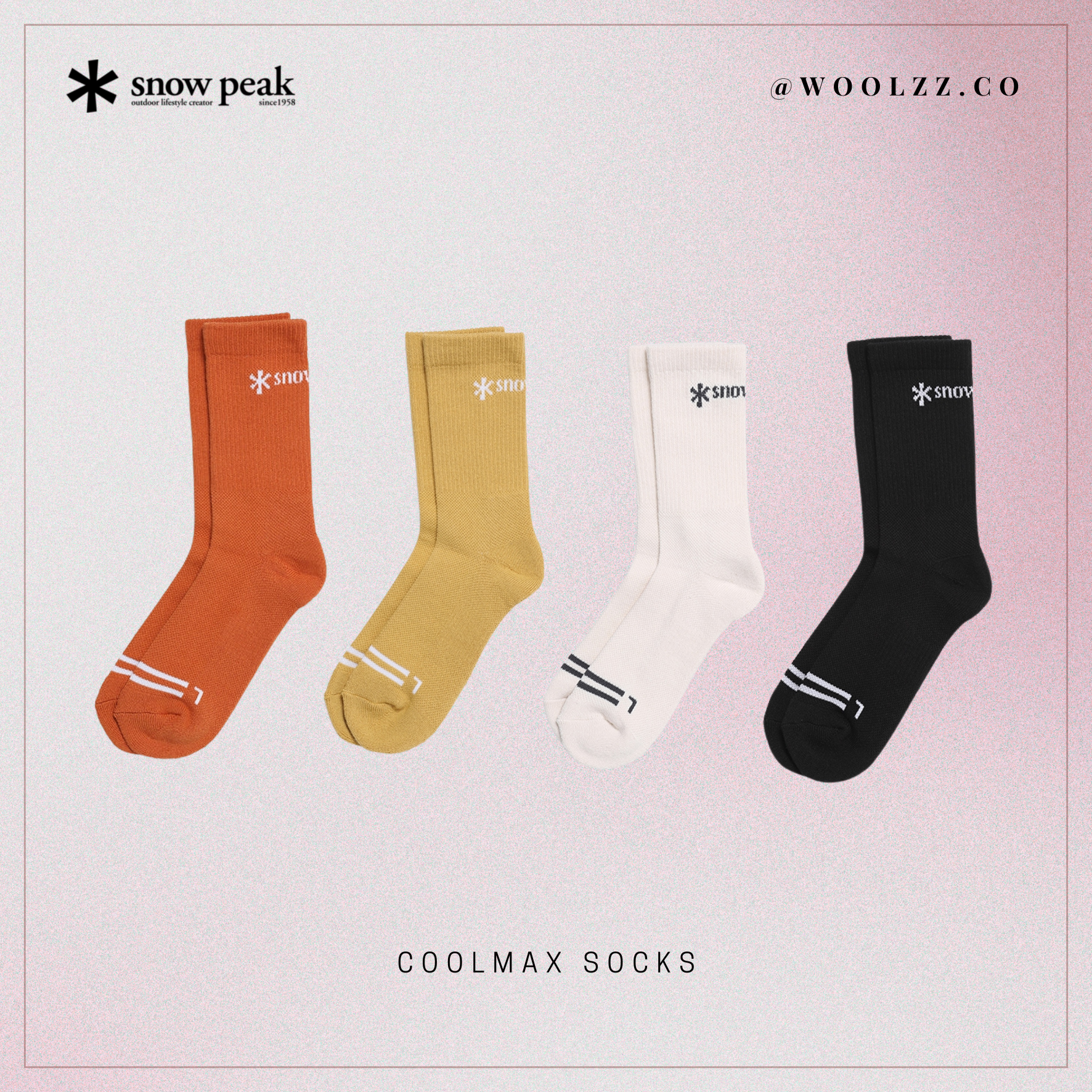 Snow PeakCoolmax 襪子 S25MUT-SO89