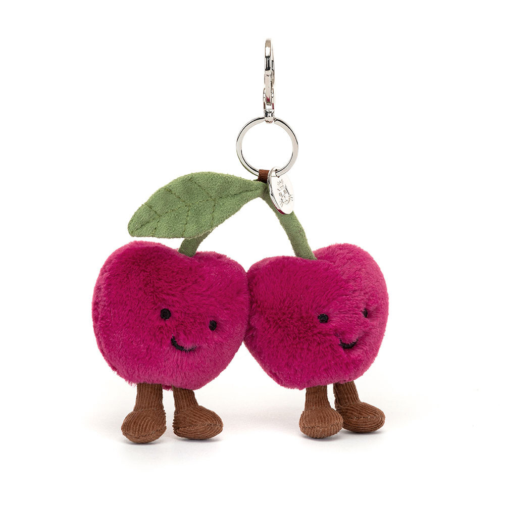 Jellycat Amuseables Cherries Bag Charm 有趣的櫻桃 鑰匙圈