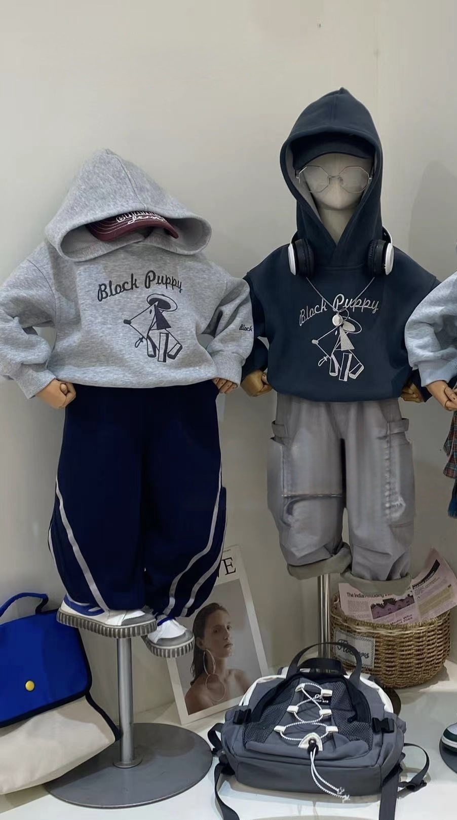 A03412立體狗狗連帽上衣