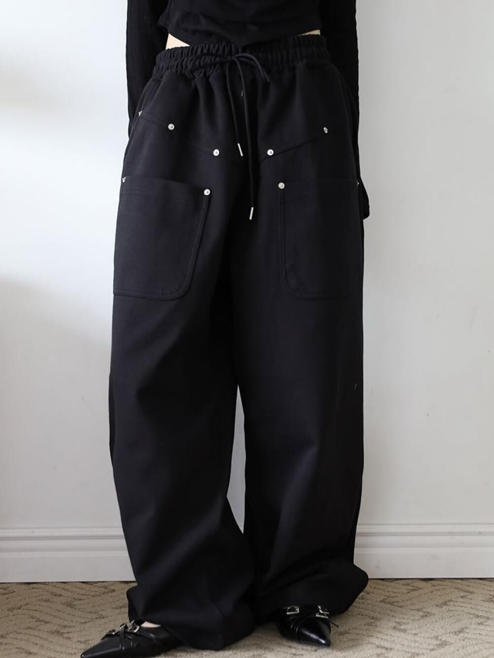 淨色可束腳運動褲 EASY-103P