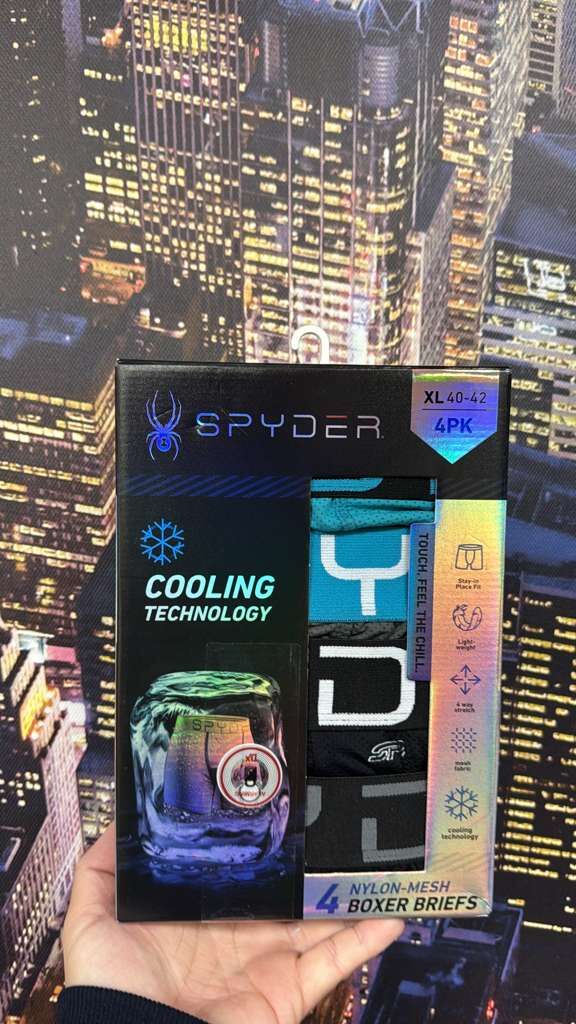 【直播】LL120584 SPYDER 4條裝男裝涼感內褲