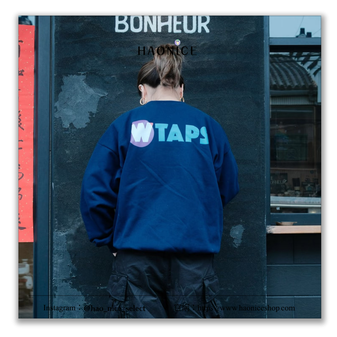 【HAO NICE】日系工裝潮🔥WTAPS 經典W logo 校園風 長袖 長T 大學T