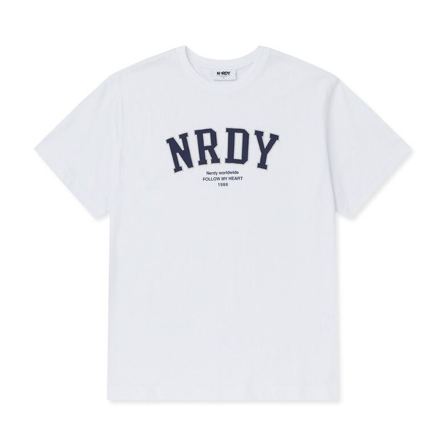 [K] NERDY ARCH LOGO S/S T-SHIRT_WHITE, PNEU25ST1900 (KN76)
