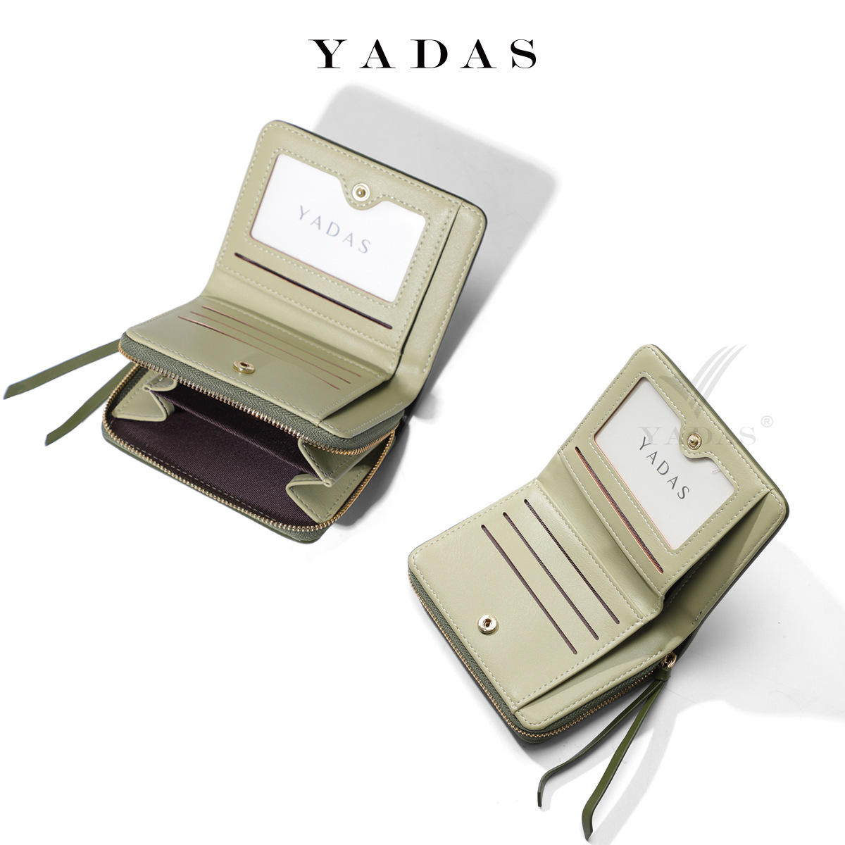 Cute Bi-Fold Short Wallet with Multiple Card Slots