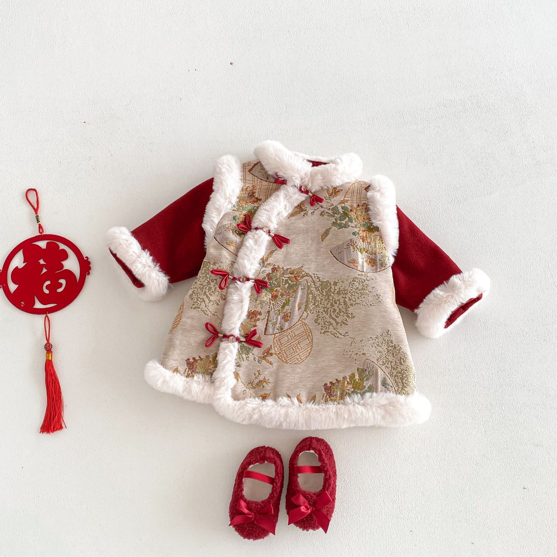 紅袖錦霜  夾棉連身裙