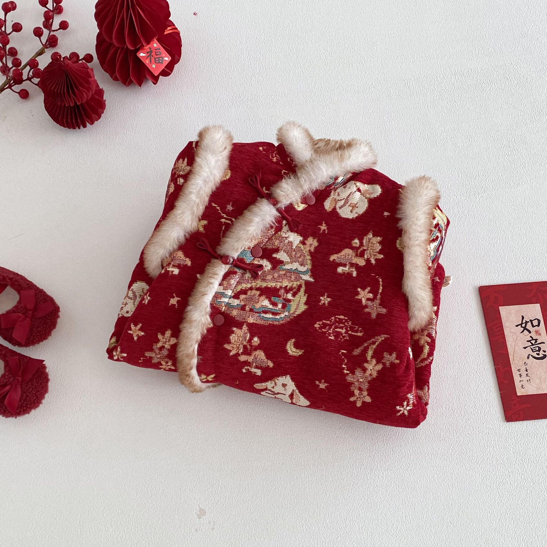 月兔錦衣  夾棉連身衣