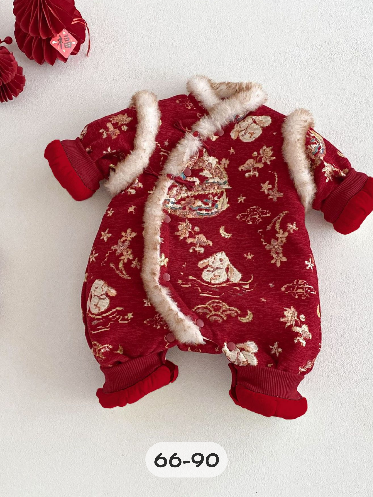 月兔錦衣  夾棉連身衣