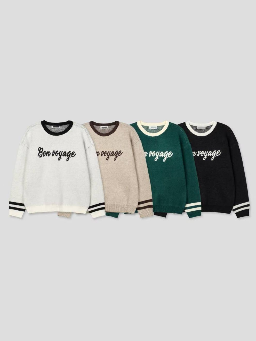 英文字針織衫 T5858