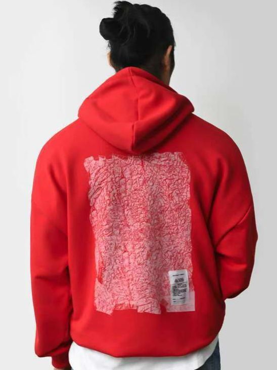 英文字圖案連帽衛衣 T5860