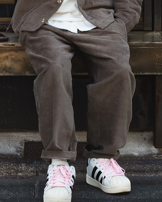 CORDUROY  PANTS - TAUPE