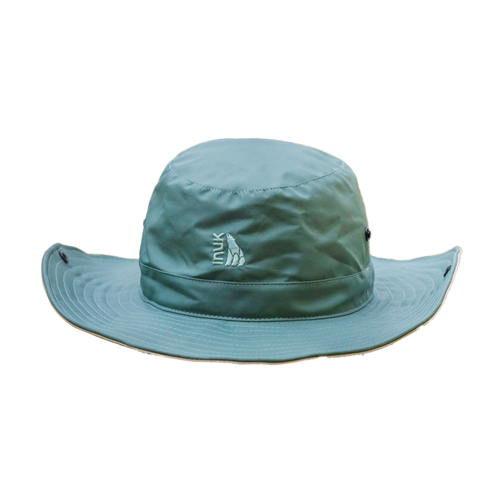 INUK 防水跳色大圓盤帽｜大地綠