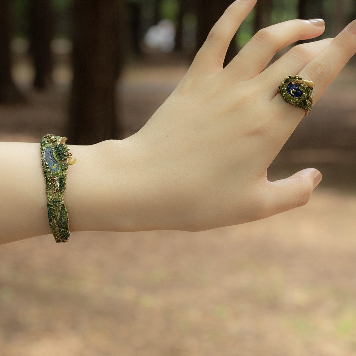 月光噴泉戒指/手鐲