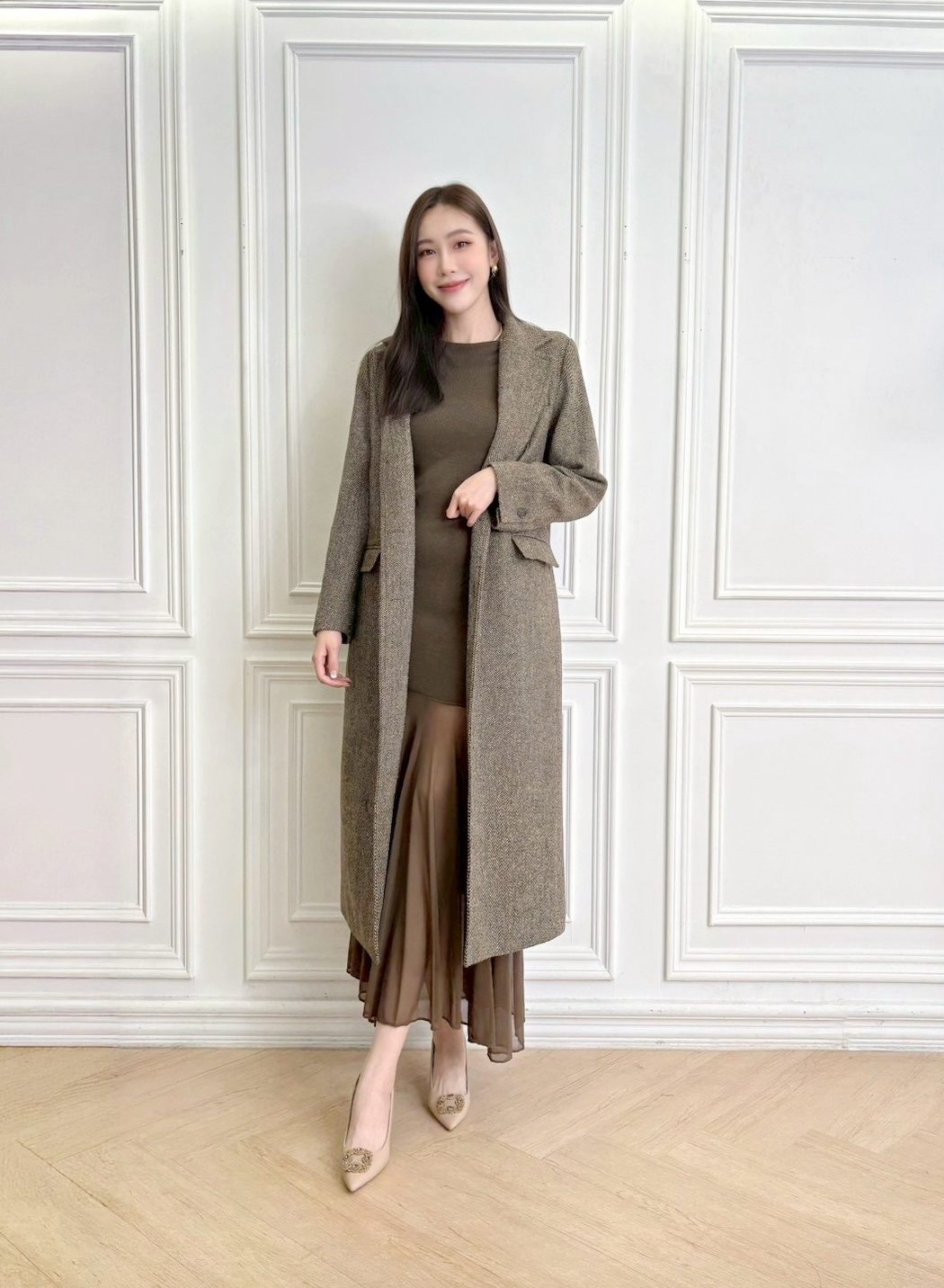 氣勢女主!羊毛大衣(羊毛50%)