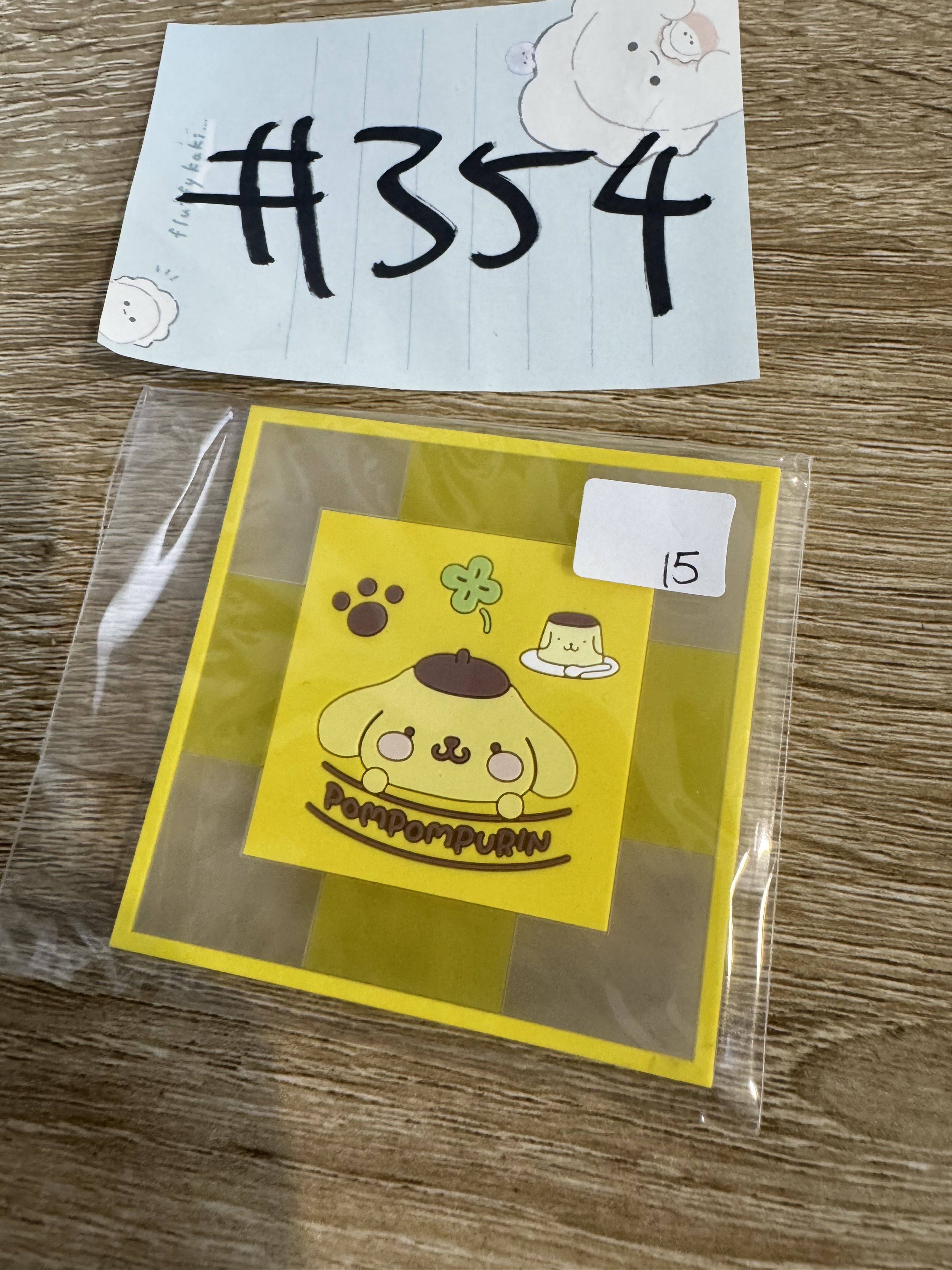 Sanrio 布甸狗 杯墊#354