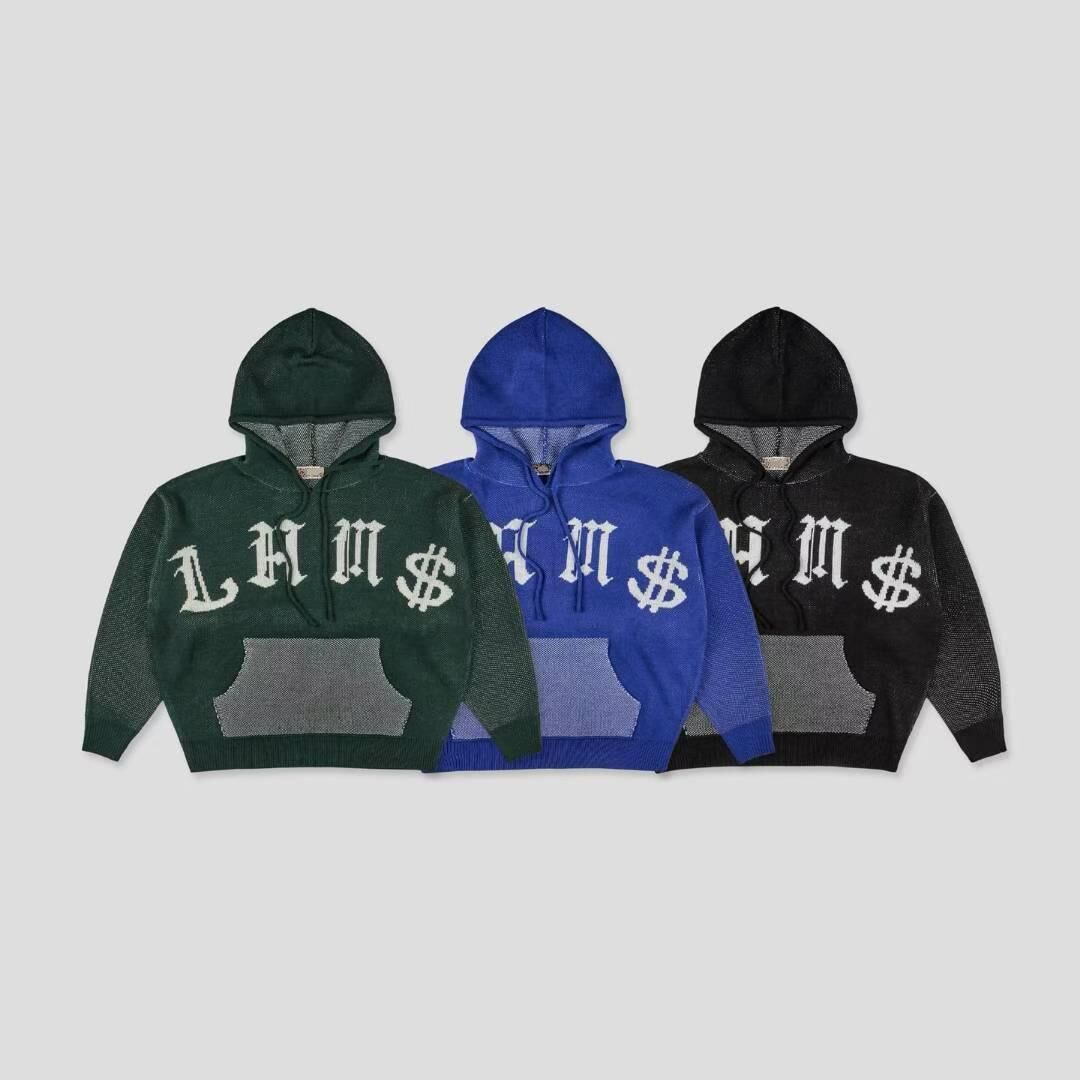 英文字連帽針織衫 T5867