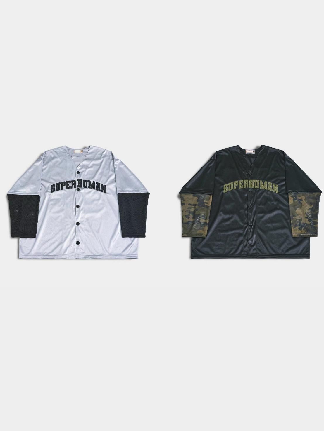 假兩件英文字開胸外套 JK2745