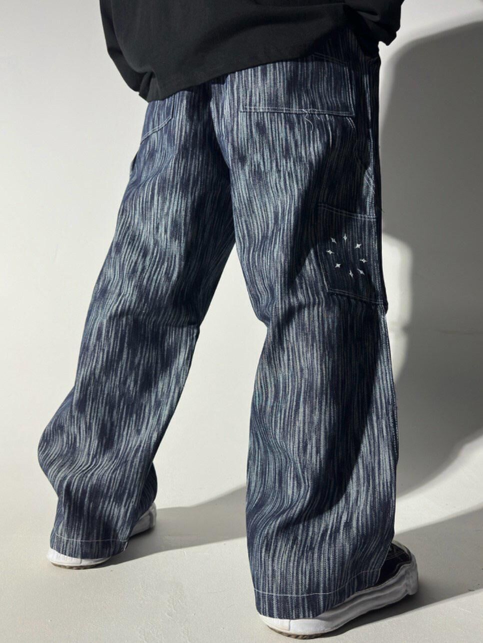 直紋鬆身褲 GUNNER-027P