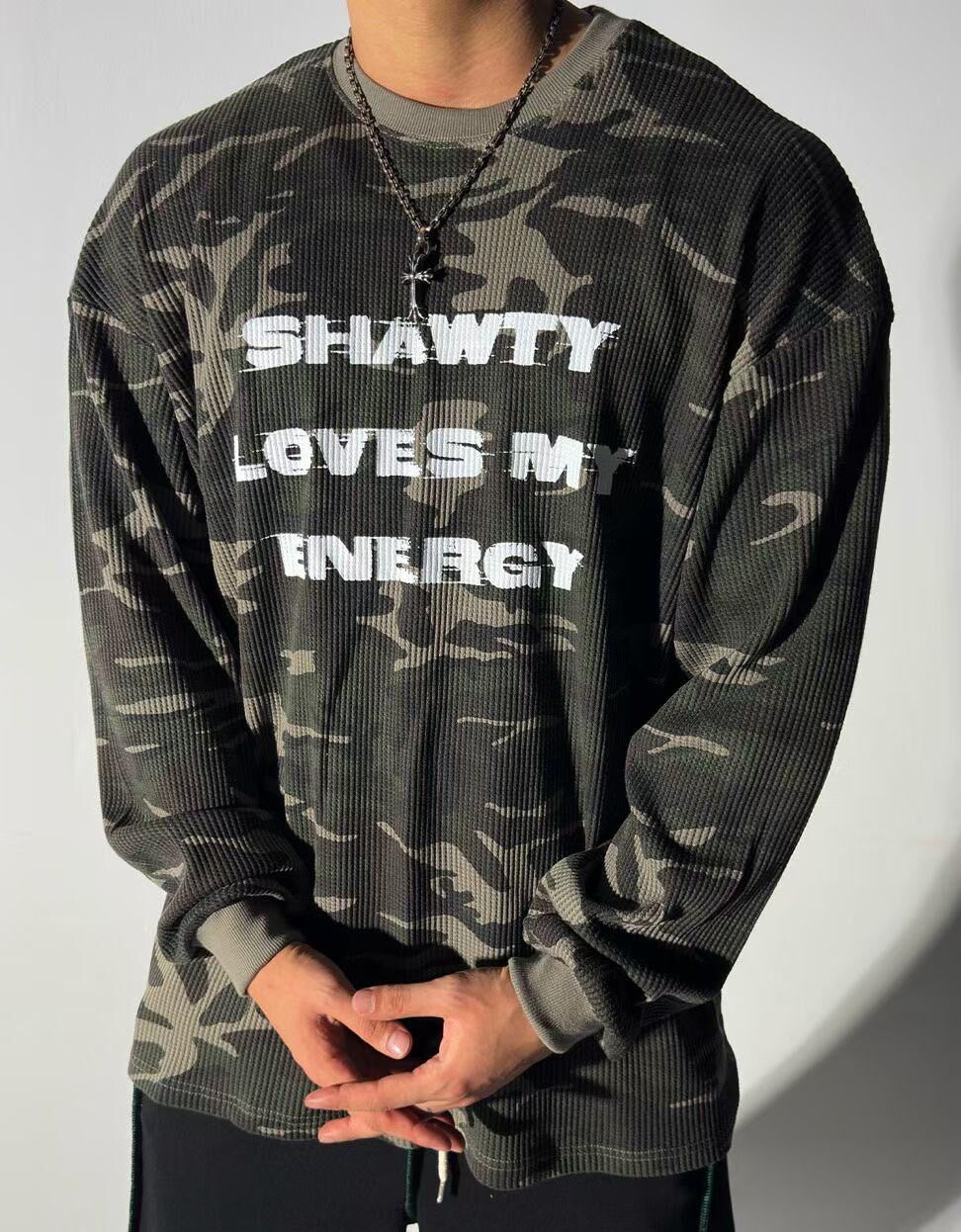 迷彩英文字長袖衫 GUNNER-025T