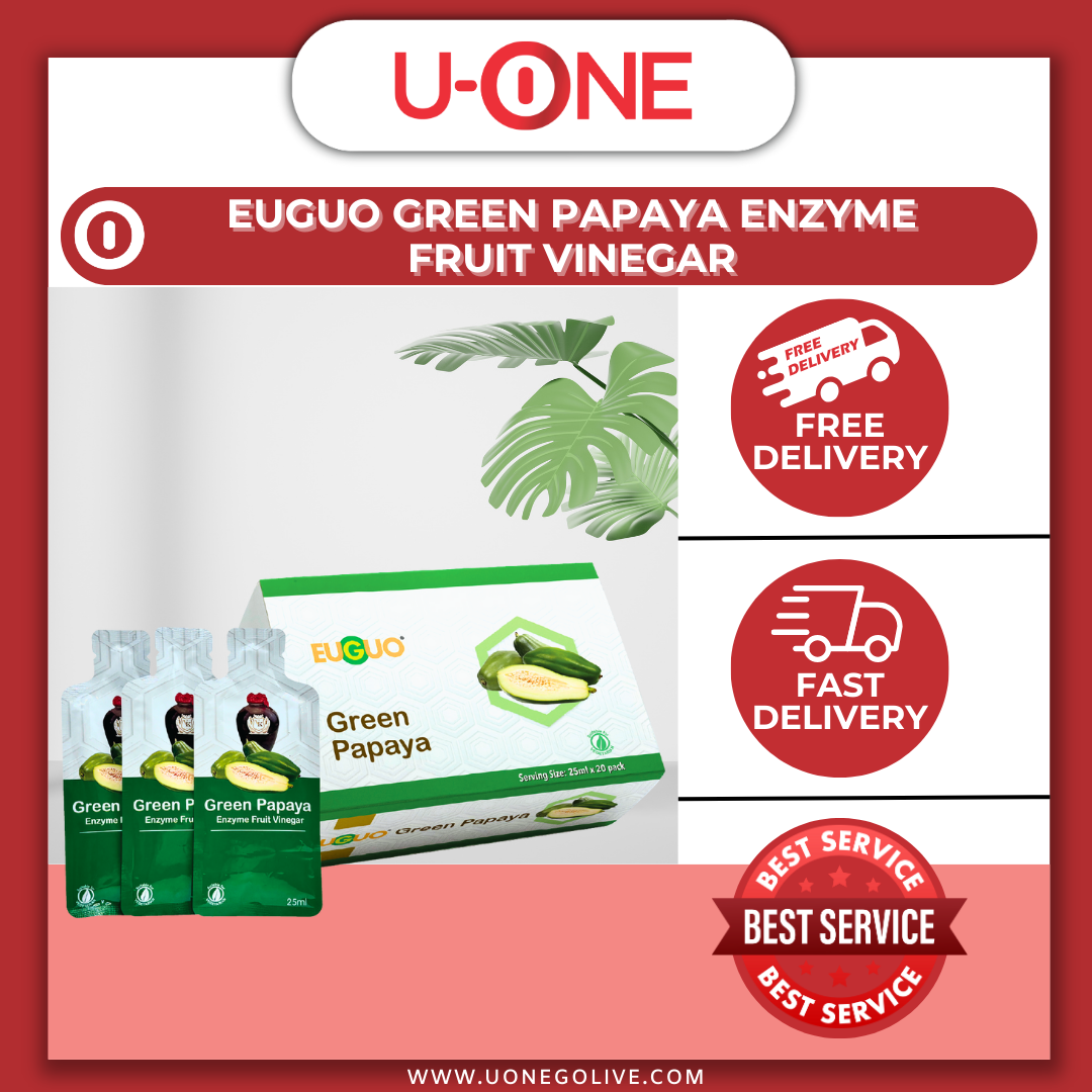 U-ONE | Malaysia | EuGuo | Green Papaya Enzyme Fruit Vinegar | 25ml x 20packk