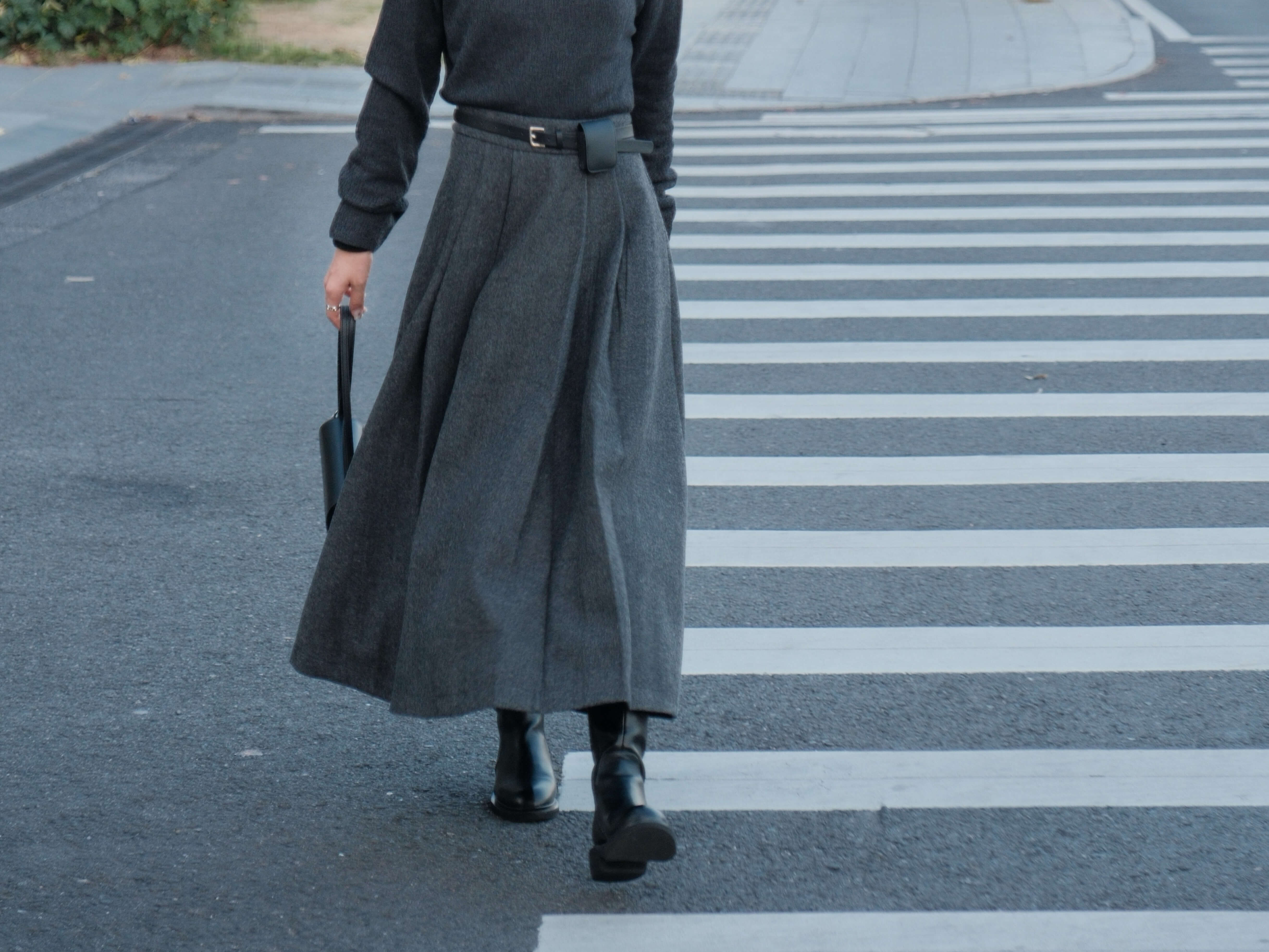 Pleated Wool Maxi Skirt_SK2512L33