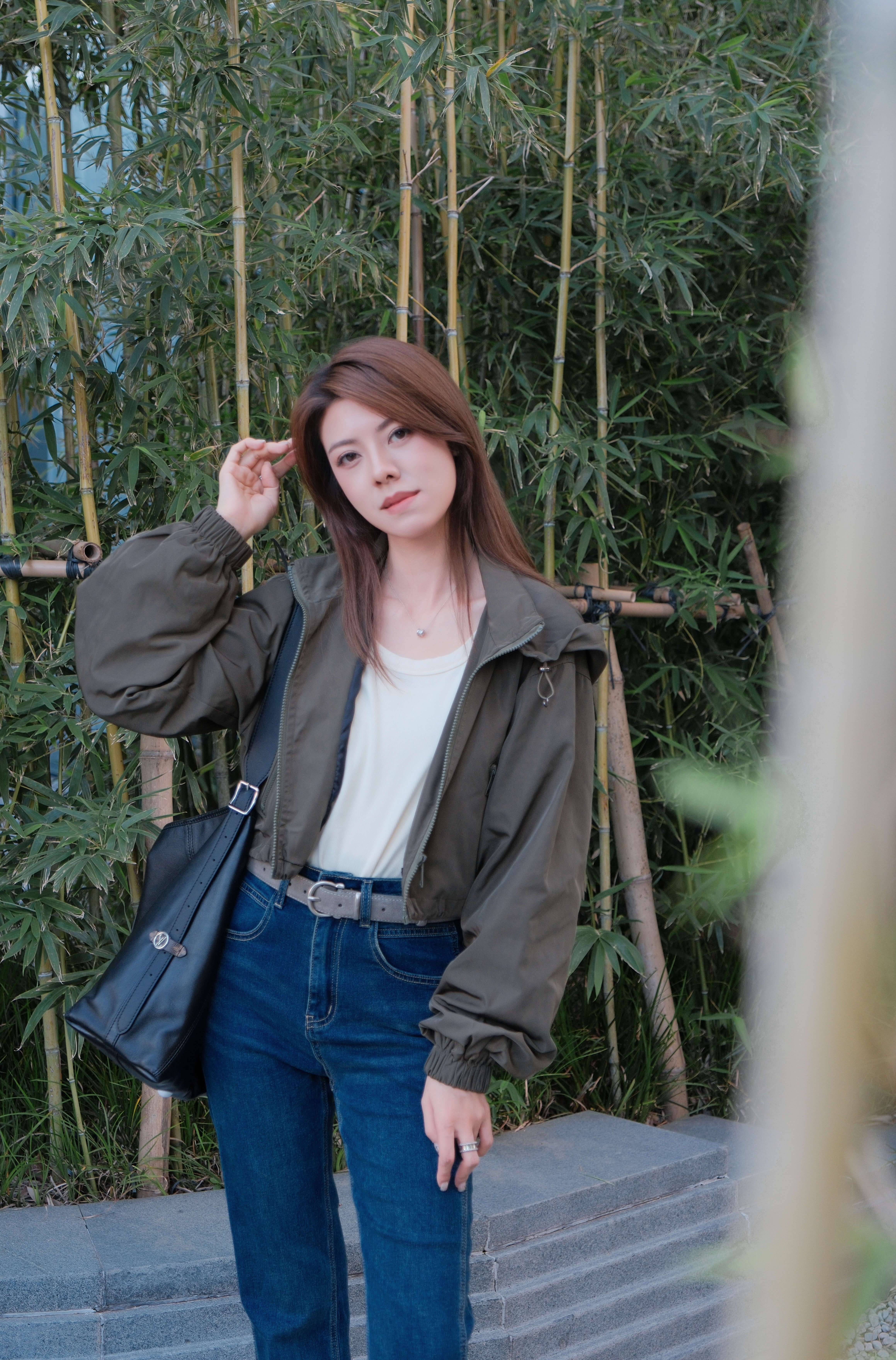 Zip Up Hoodie Cropped Jacket_JK2512L06