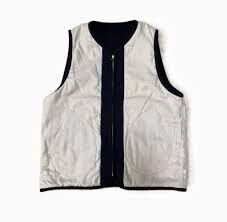 VISVIM WAWONA DOWN VEST REVERSIBLE W/LI NEP TWEED (( USED A )) 中古美品 - BLACK SIZE 1 PRE ORDER ITEM (預訂中)