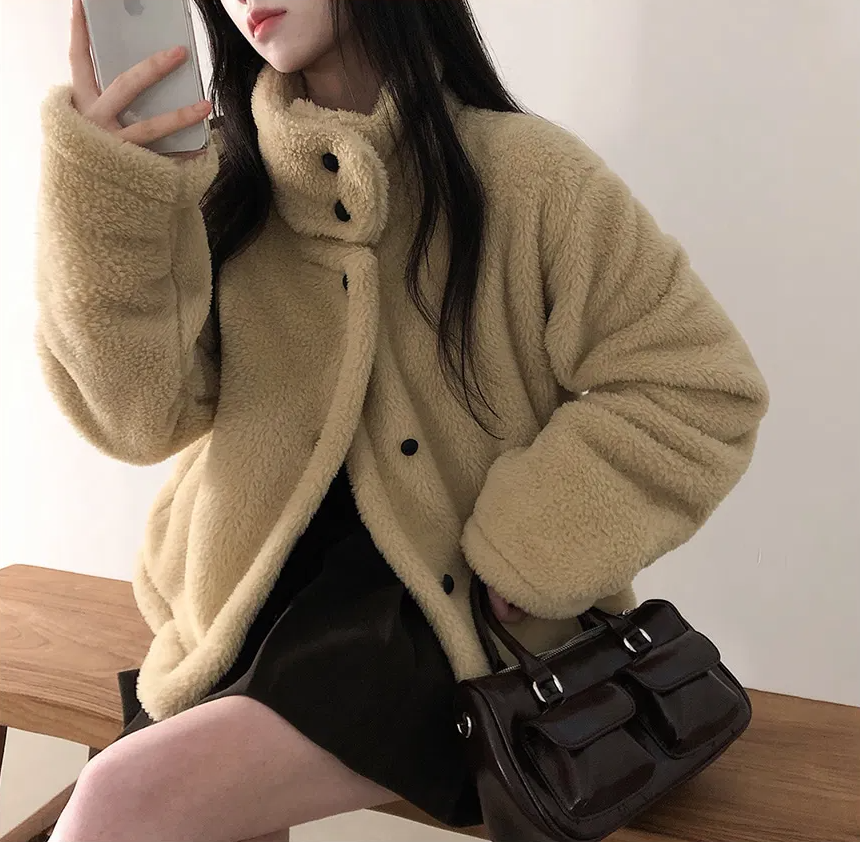 秋冬預訂｜高領抓絨外套 (SHORT / LONG VER.)