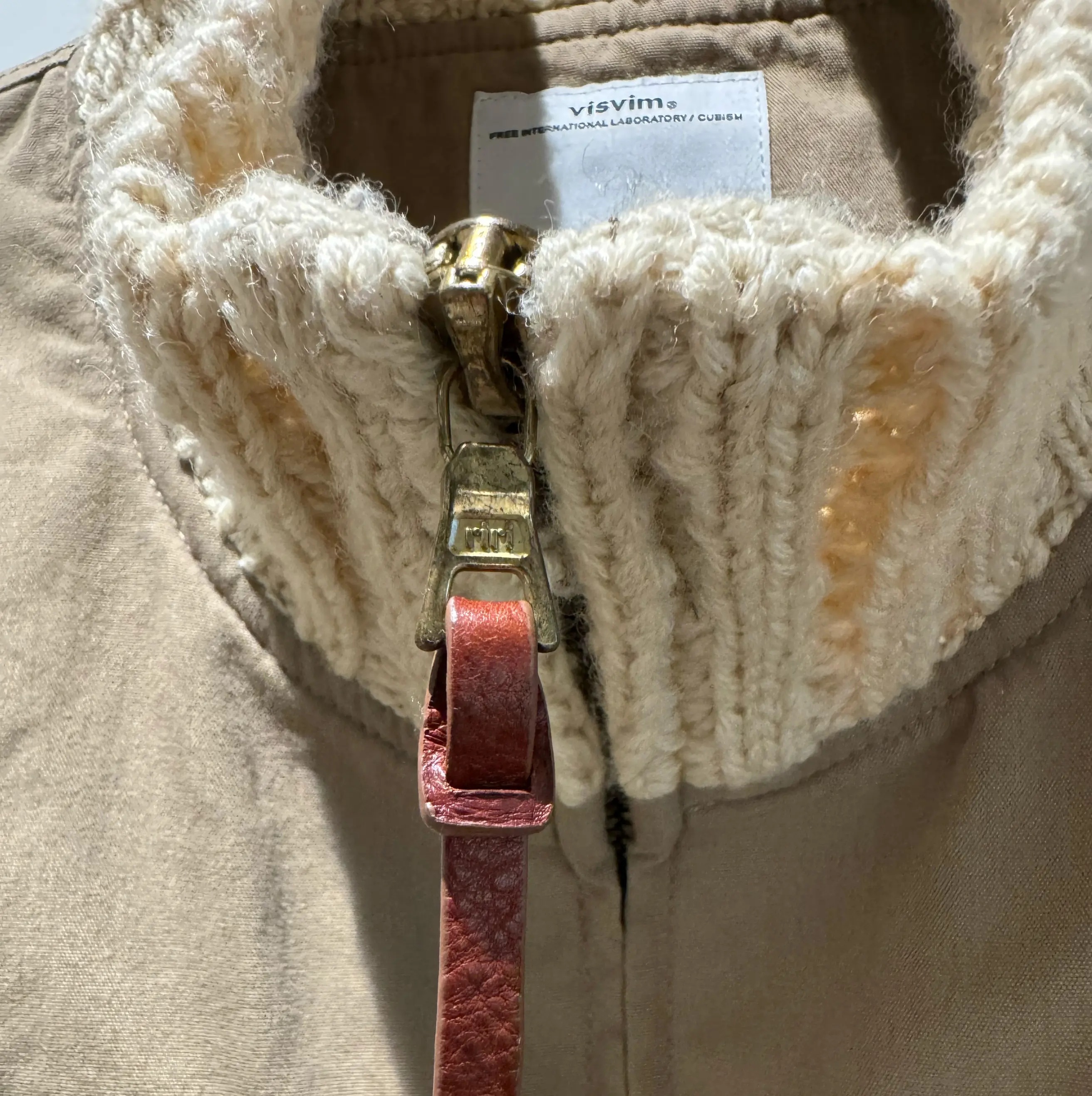 VISVIM REDWOOD KNIT COLLAR JACKET (( USED A )) 中古美品 - BEIGE SIZE M PRE ORDER ITEM (預訂中)
