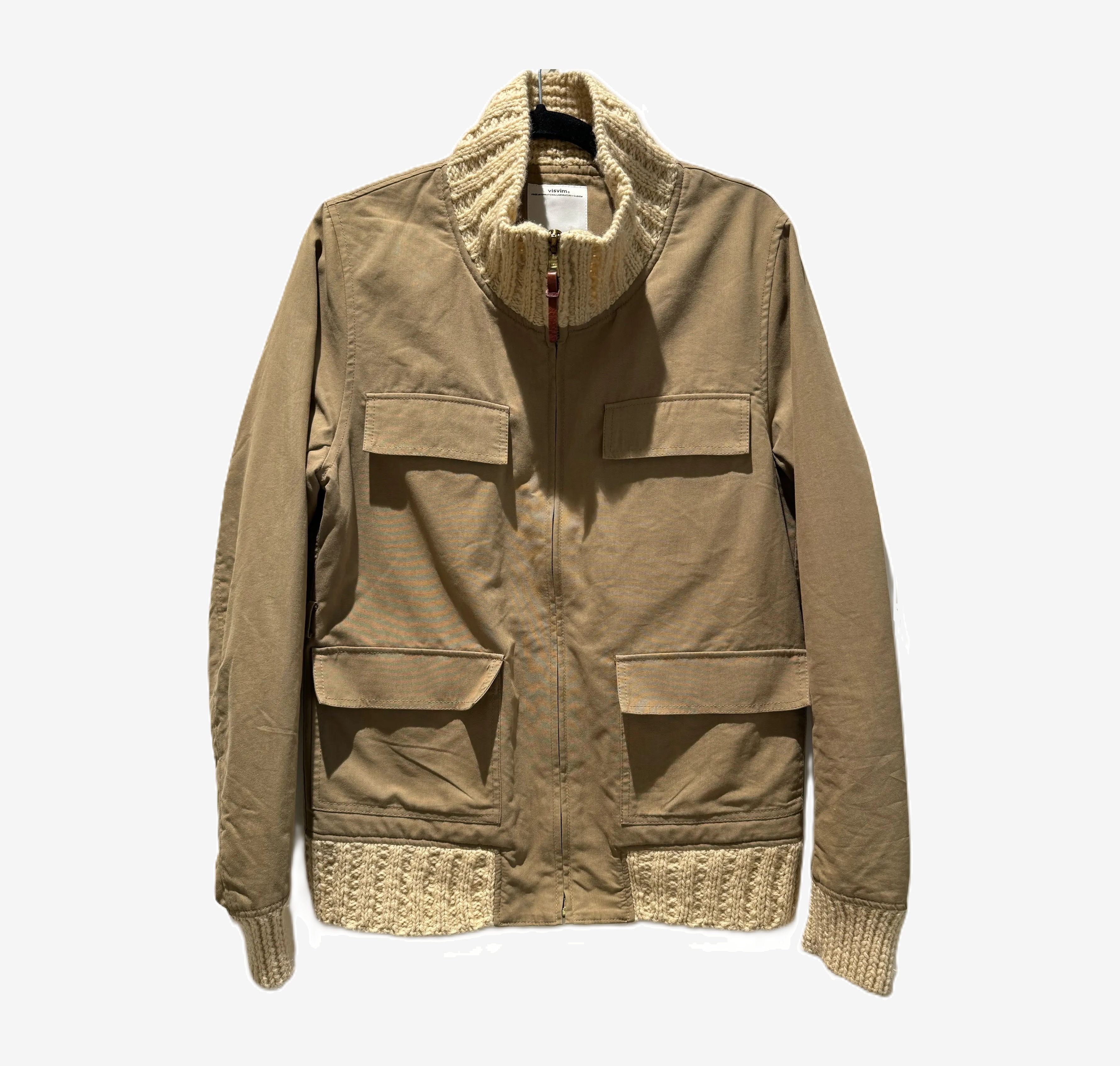 VISVIM REDWOOD KNIT COLLAR JACKET (( USED A )) 中古美品 - BEIGE SIZE M PRE ORDER ITEM (預訂中)