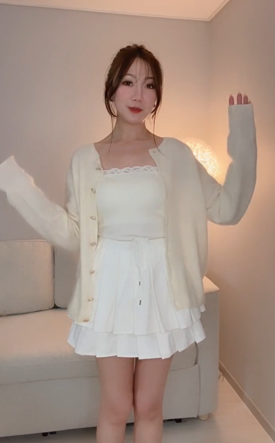 🐏 THE COCO CASHMERE WOOL MID LENGTH CARDIGAN KR 1126 1205