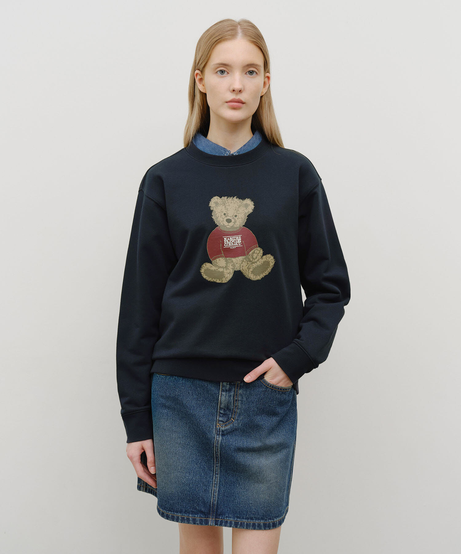 <韓國代購> MARITHE FRANCOIS GIRBAUD DOODLE BEAR SWEATSHIRT