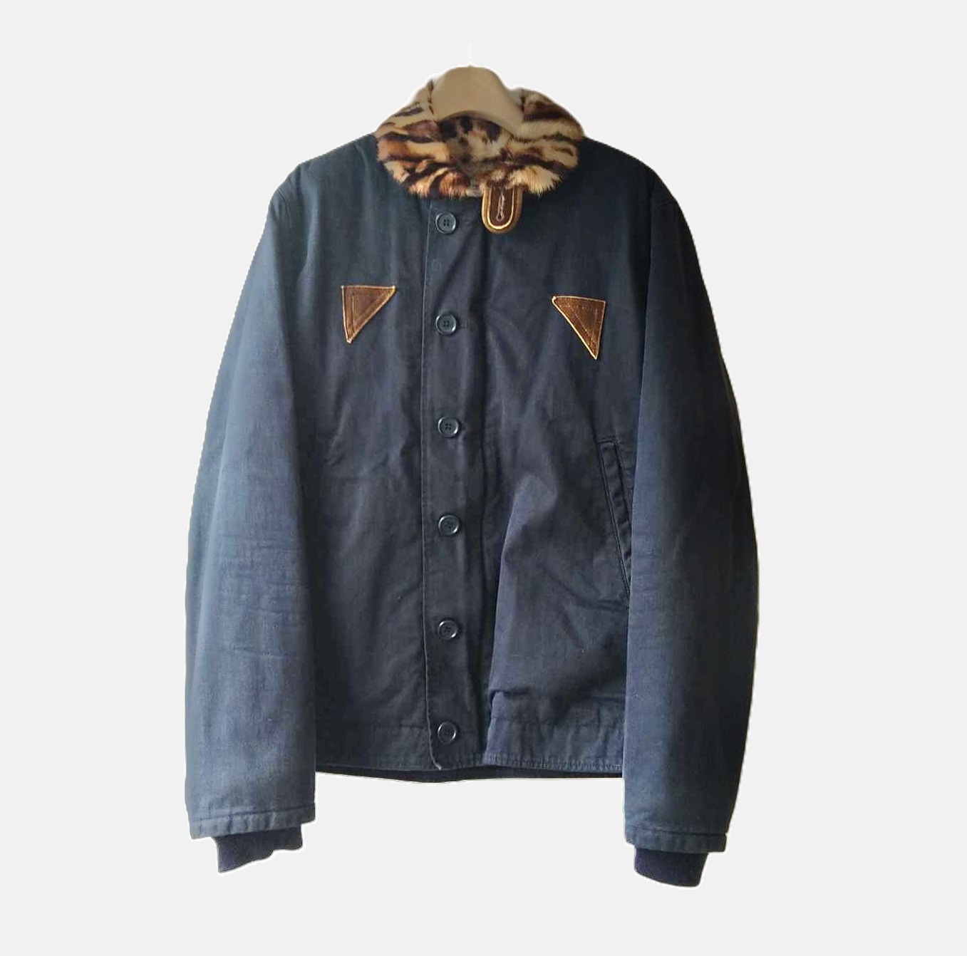 VISVIM DECKHAND JACKET LEOPARD (( USED A )) 中古美品 - NAVY SIZE 2 PRE ORDER ITEM (預訂中)