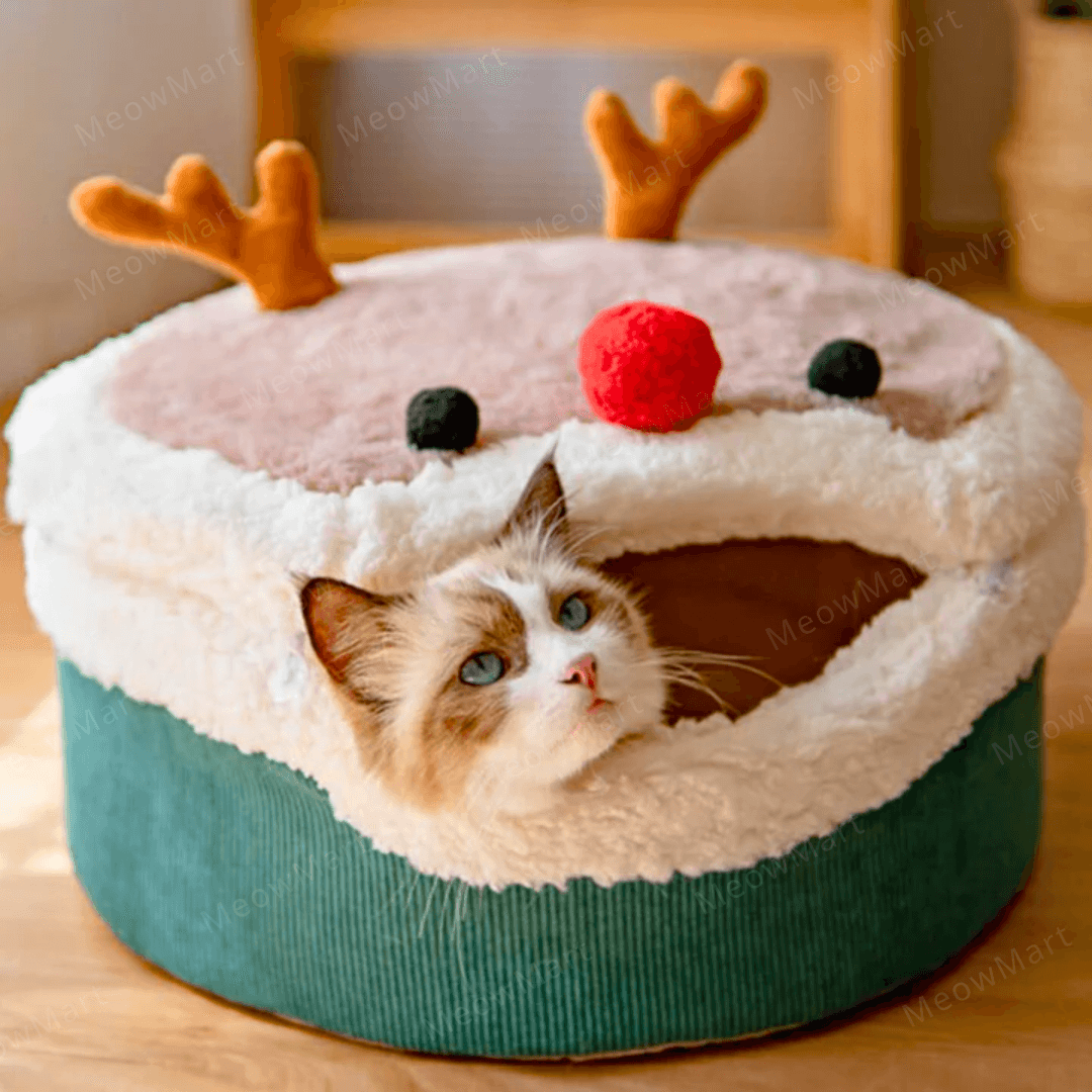 聖誕麋鹿保暖貓窩
