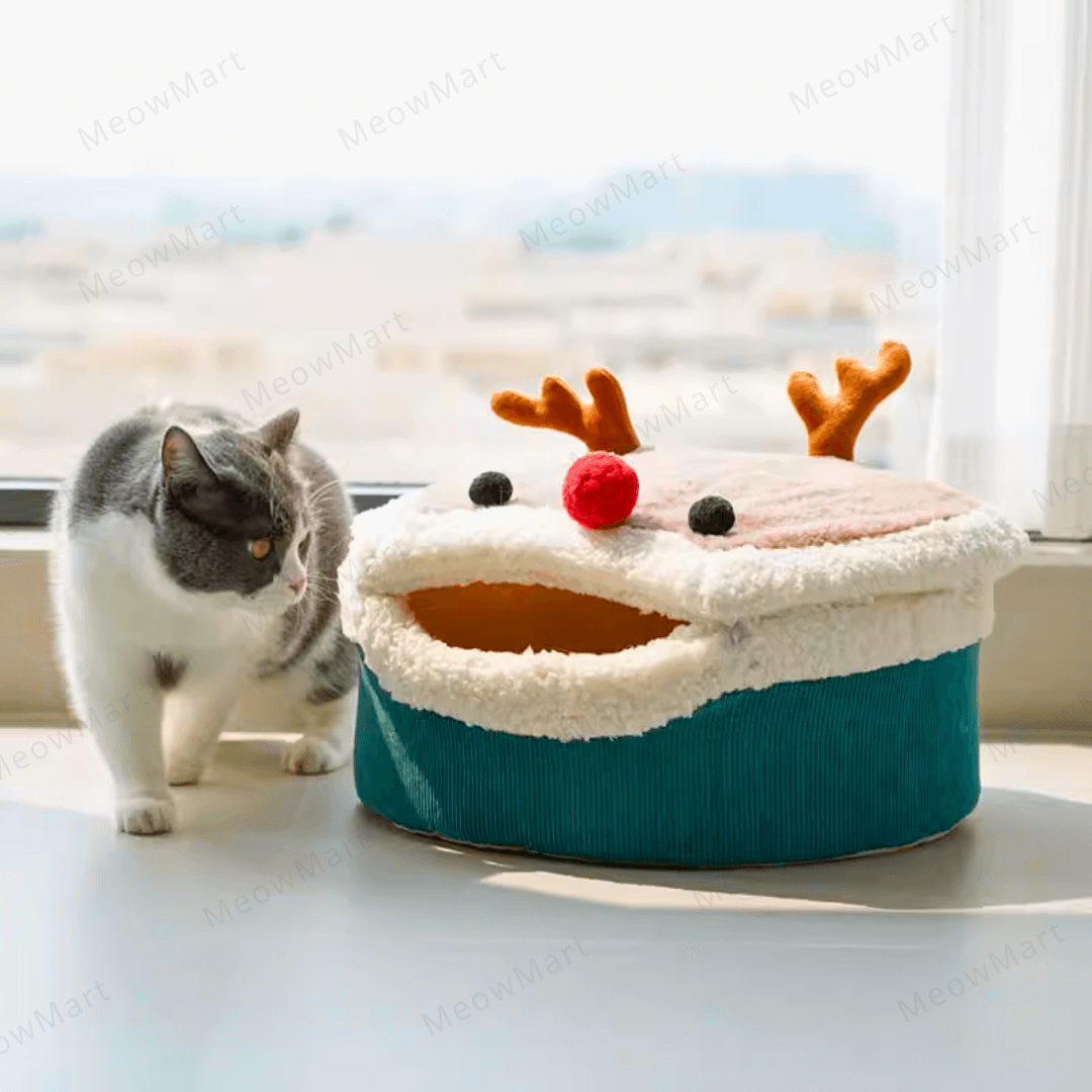 聖誕麋鹿保暖貓窩