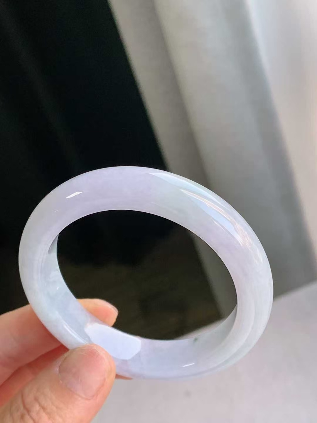 翡翠紫羅蘭正圈手鐲,天然翡翠A玉, 緬甸玉, Jade, Jadeite