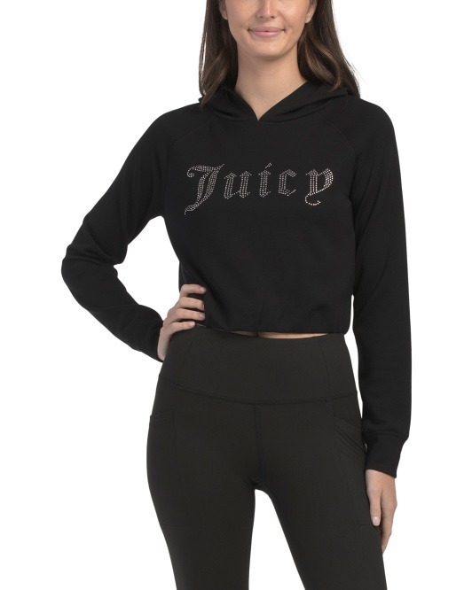 【直播】Juicy Couture LL120705 女裝連帽衛衣(黑色)