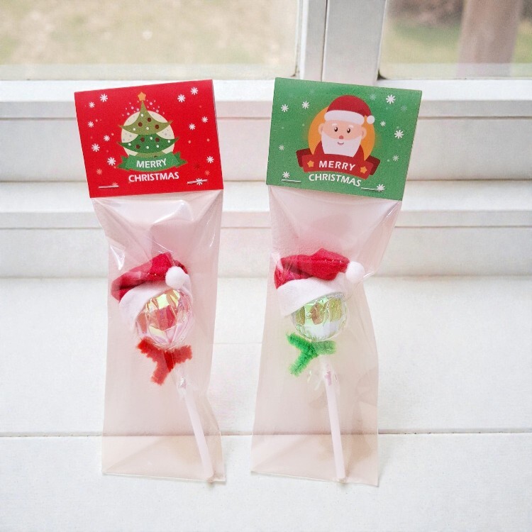 聖誕帽棒棒糖,聖誕節糖果,聖誕糖果,台灣水果棒棒糖,Christmas hat lollipops, Taiwanese fruit lollipops, Christmas candies
