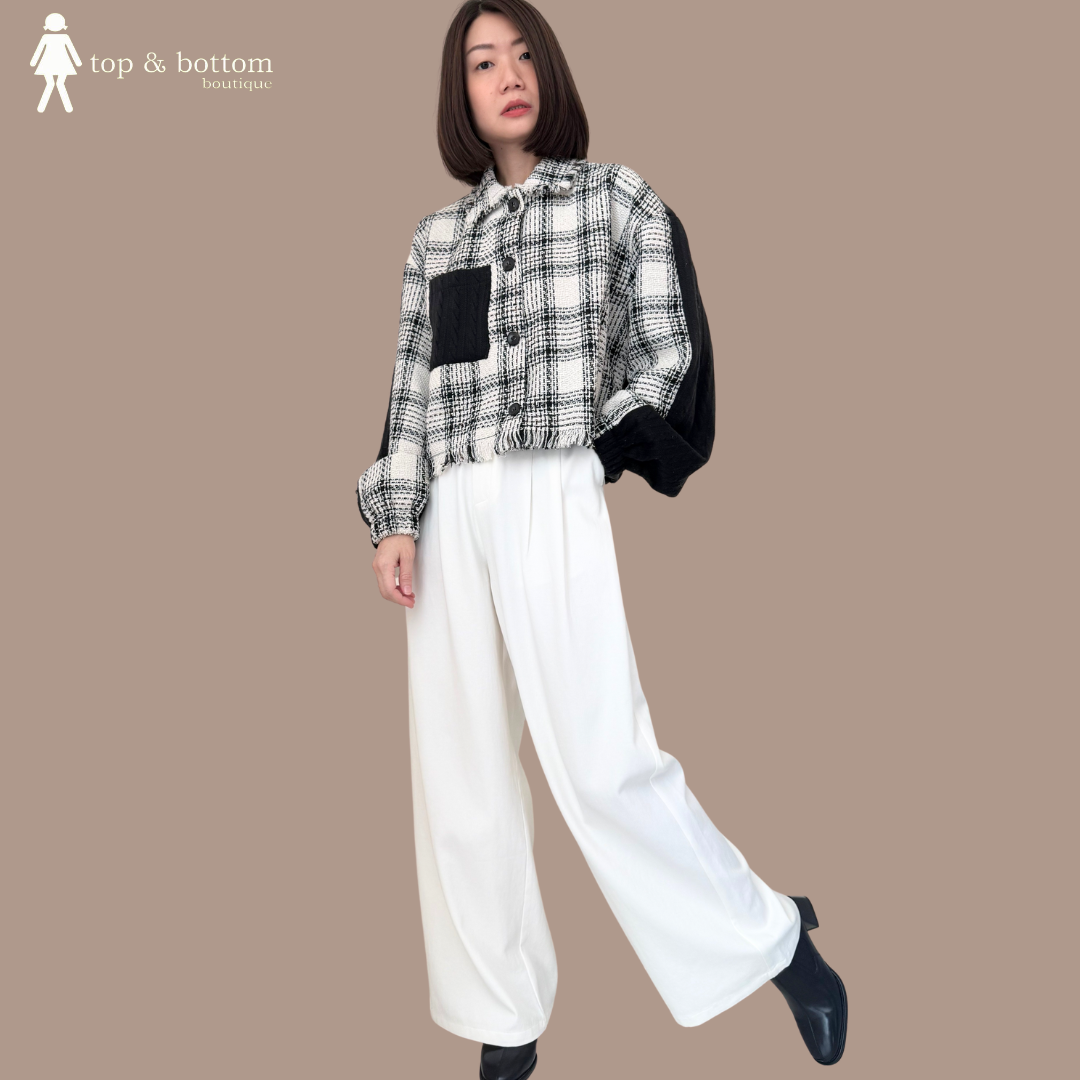 HIGH WAISTED WIDE LEG LONG PANT