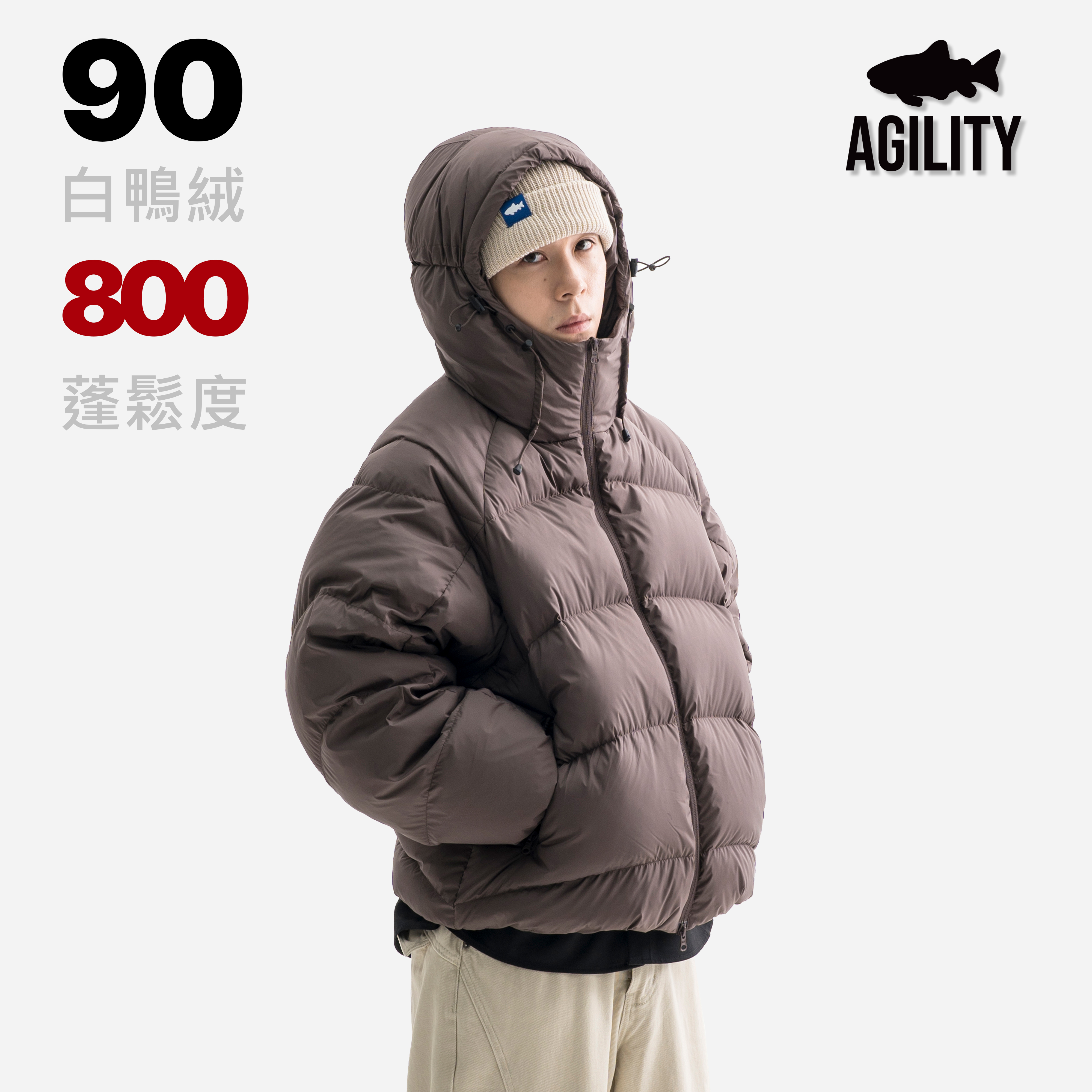 AGILITY 800FP Curved Down Jacket 頂級保暖 彎刀袖 羽絨外套 [AD-G]