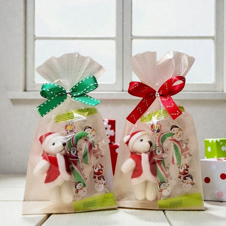 聖誕熊拐杖聖誕節糖果包,santa-bear-candy-canes,交換禮物聖誕節派對專用糖果露營發糖果