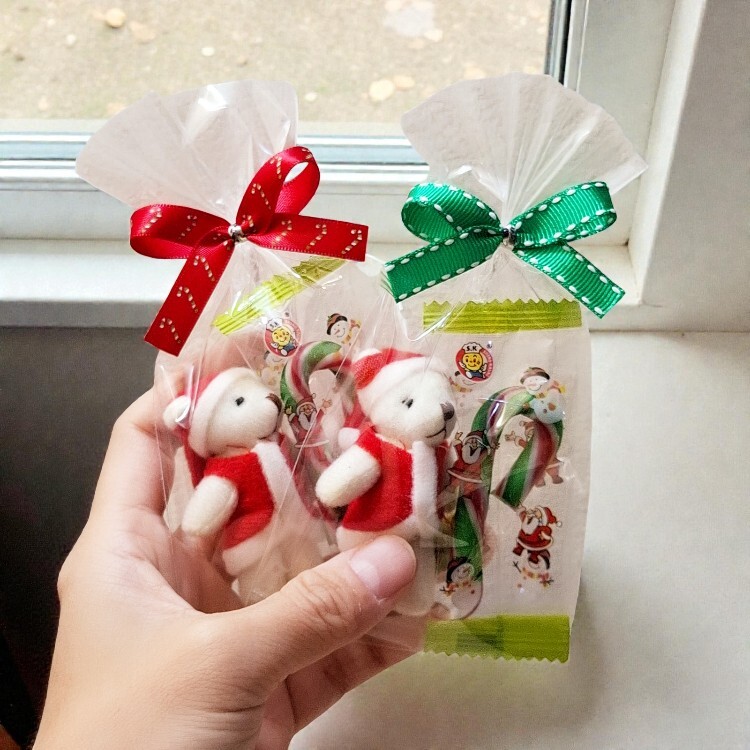 聖誕熊拐杖聖誕節糖果包,santa-bear-candy-canes,交換禮物聖誕節派對專用糖果露營發糖果