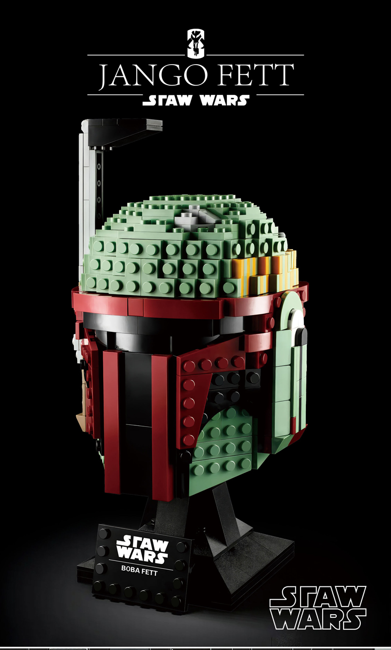 MOC Star Wars Boba Fett Helmet Buildings Set Fit Lego NO BOX NA006