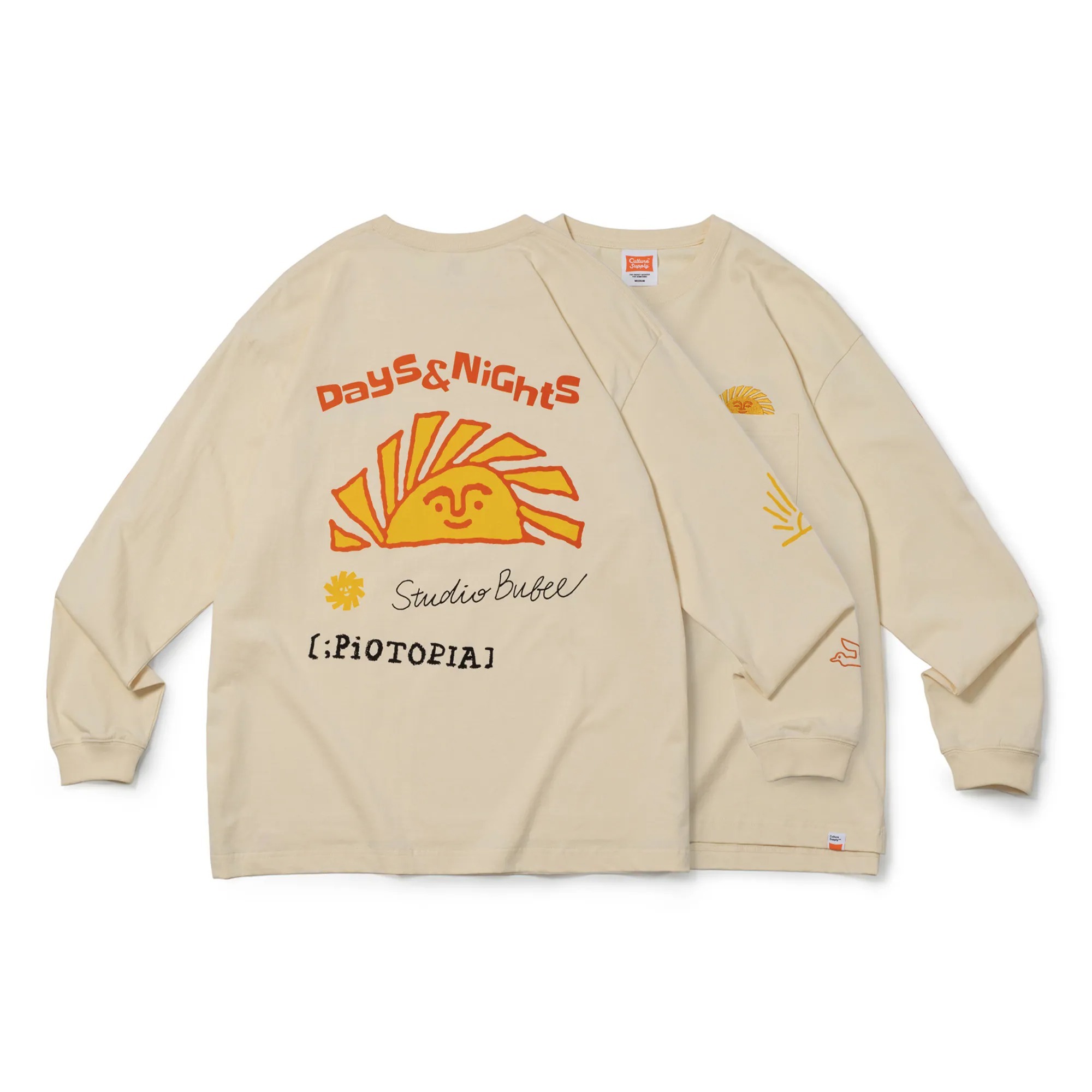 【現貨】DAYS & NIGHTS PiOTOPIA X BUBEE X FILTER017® Culture Supply™ Days Long Sleeves Tee /圖像長T 日