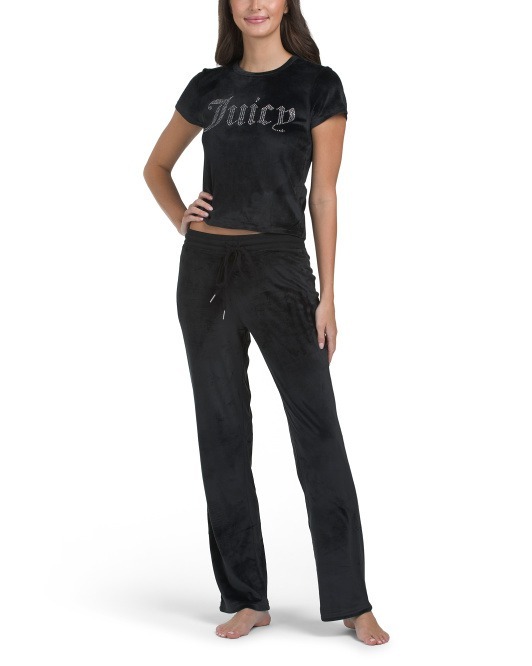 【直播】Juicy Couture LL120722 女裝家居服套裝(黑色)