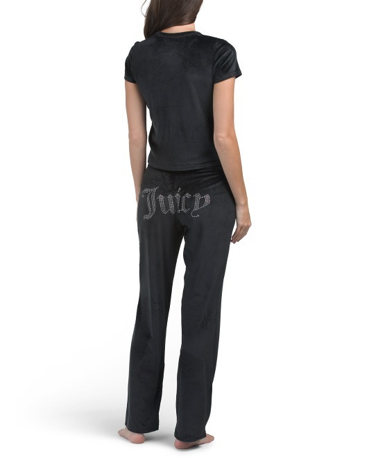 【直播】Juicy Couture LL120722 女裝家居服套裝(黑色)