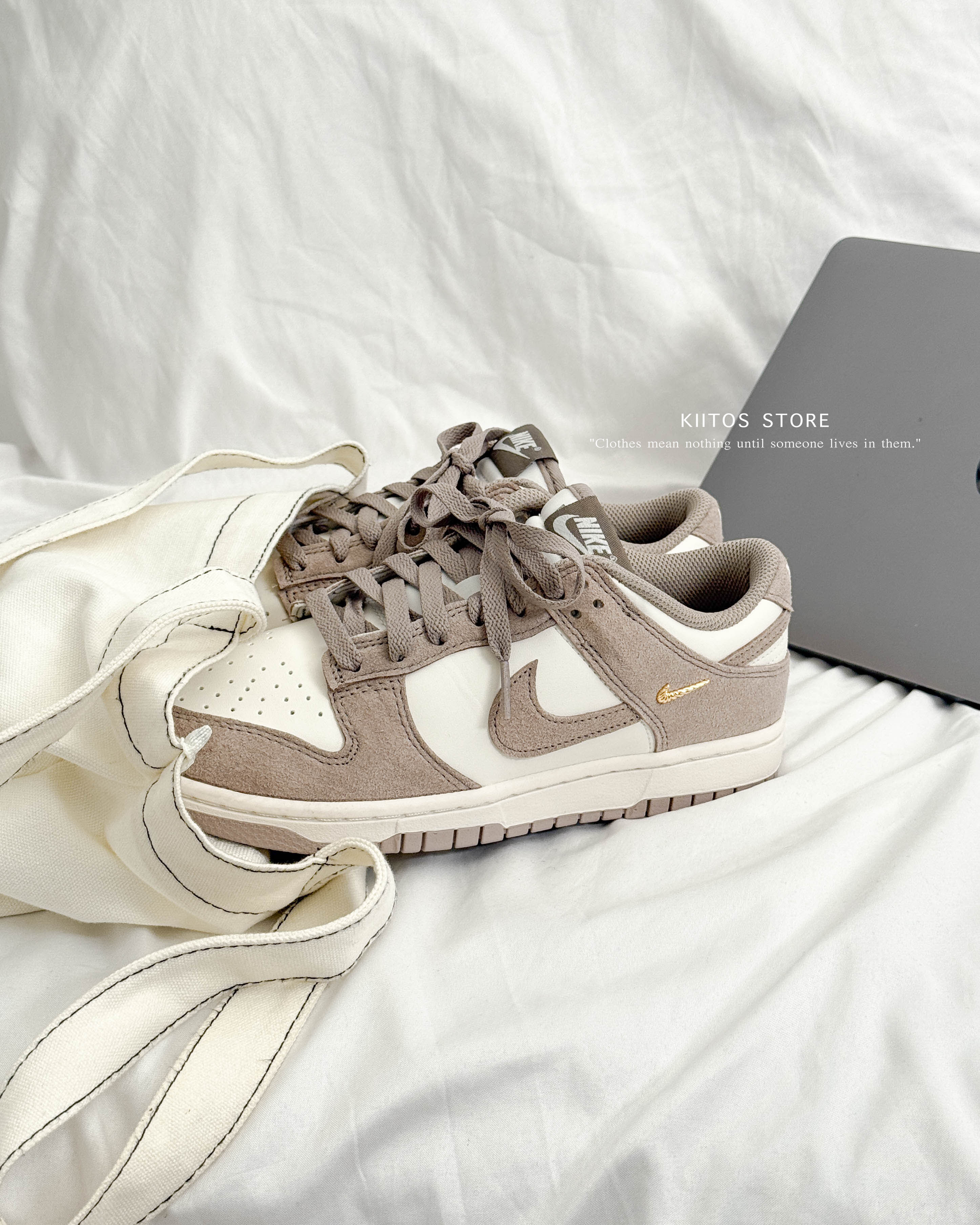 【預購】NIKE DUNK LOW "Malt" 麂皮 奶茶 金屬小鈎 女款 IB4417-105