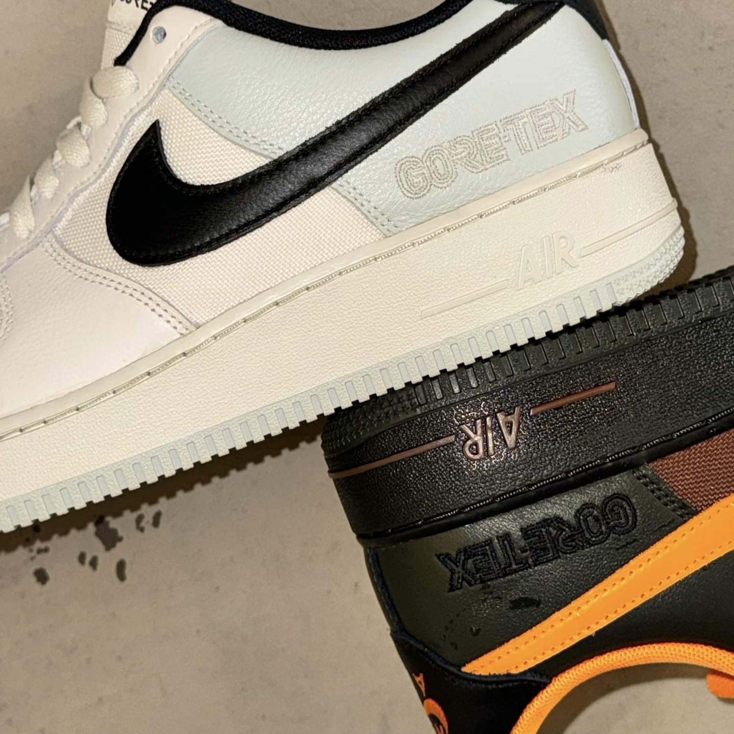 Nike Air Force 1 GORE-TEX 防水 Phantom/Fauna Brown 米白黑 / 棕橘 CK2630-004-201