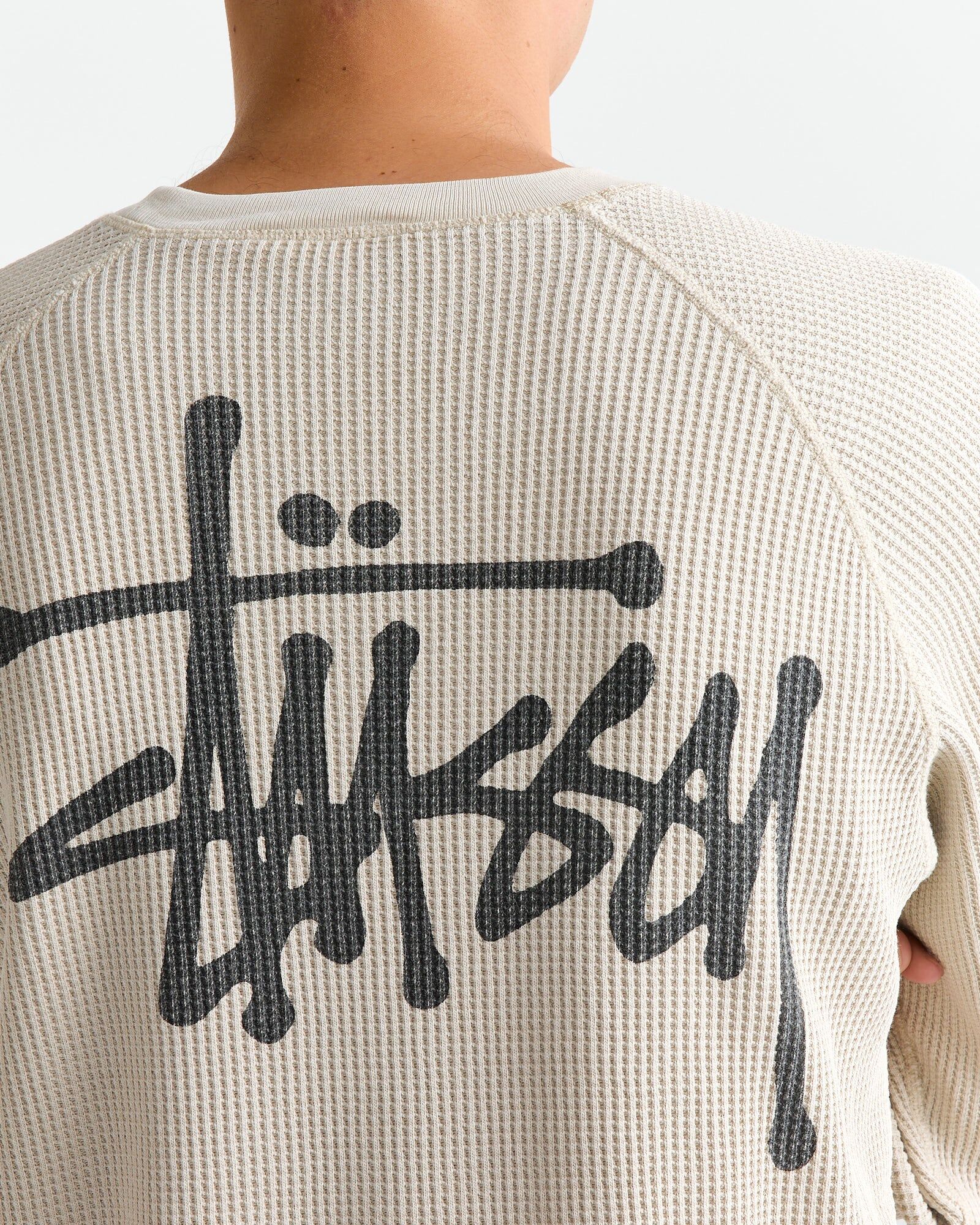 STUSSY 華夫格基本長袖上衣BASIC STÜSSY THERMAL bone